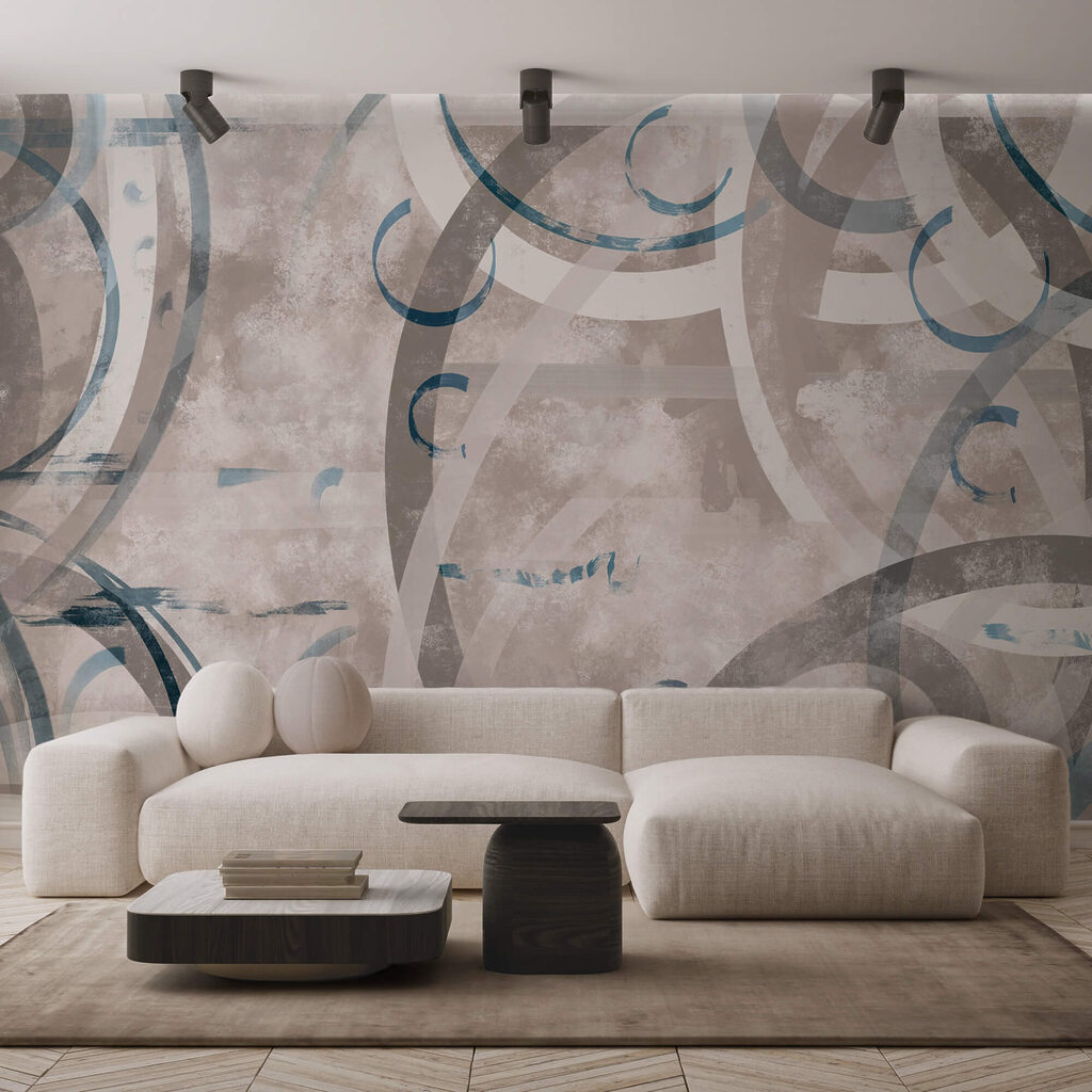 Šedé a modré víry a kruhy