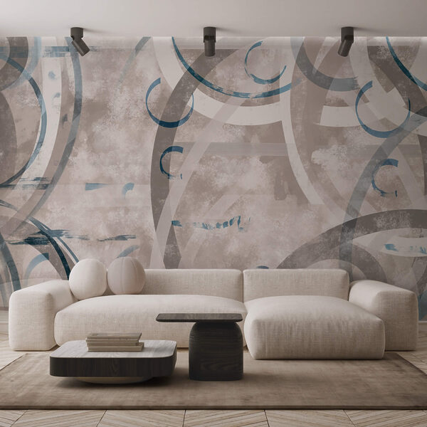 Šedé a modré víry a kruhy