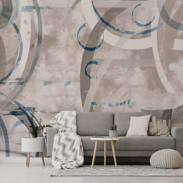 Šedé a modré víry a kruhy