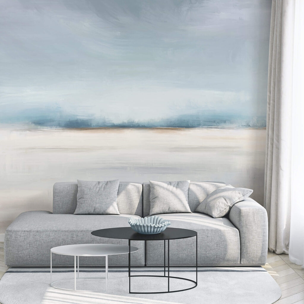 Krajina s oblačnou oblohou