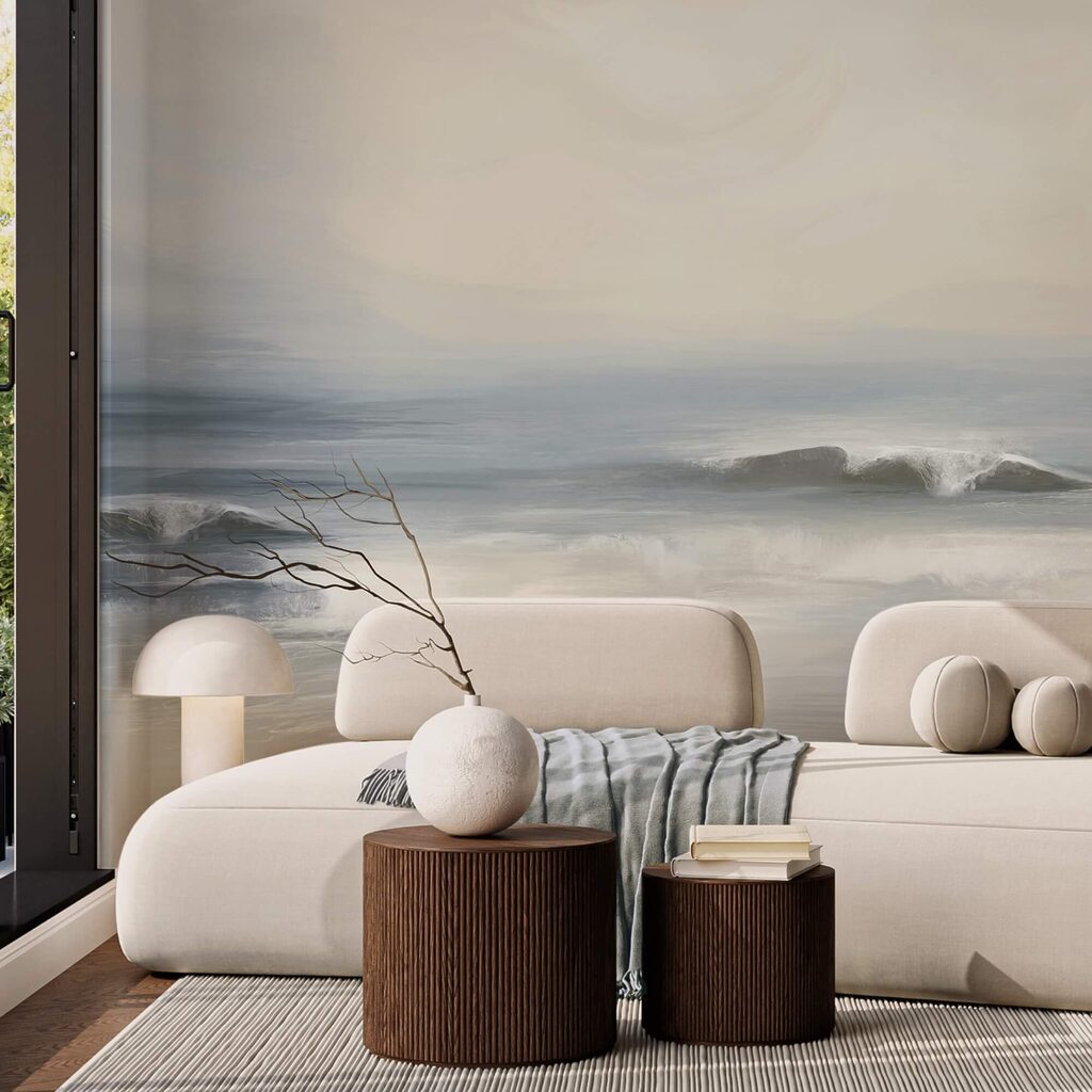 Vlny narážející na pláž