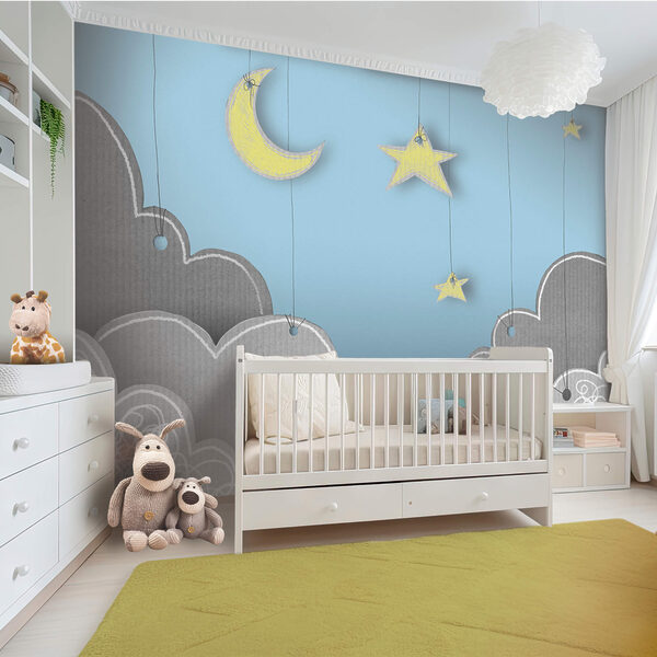 Měsíc a hvězdy z mraků