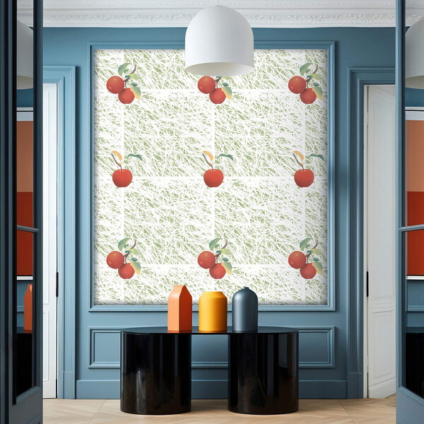 Vzor červených jablek