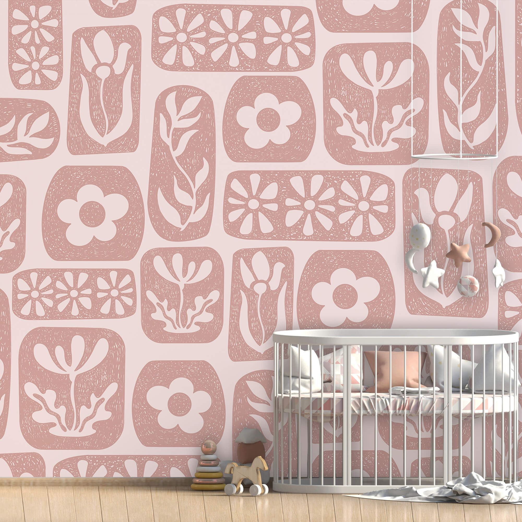 Vzor květů a listů Vzor květů a listů