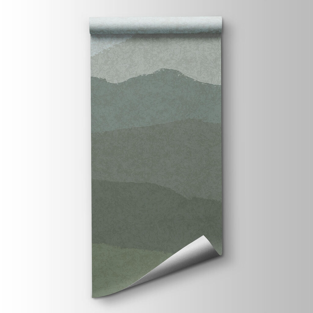 Landscape of mountains and fog