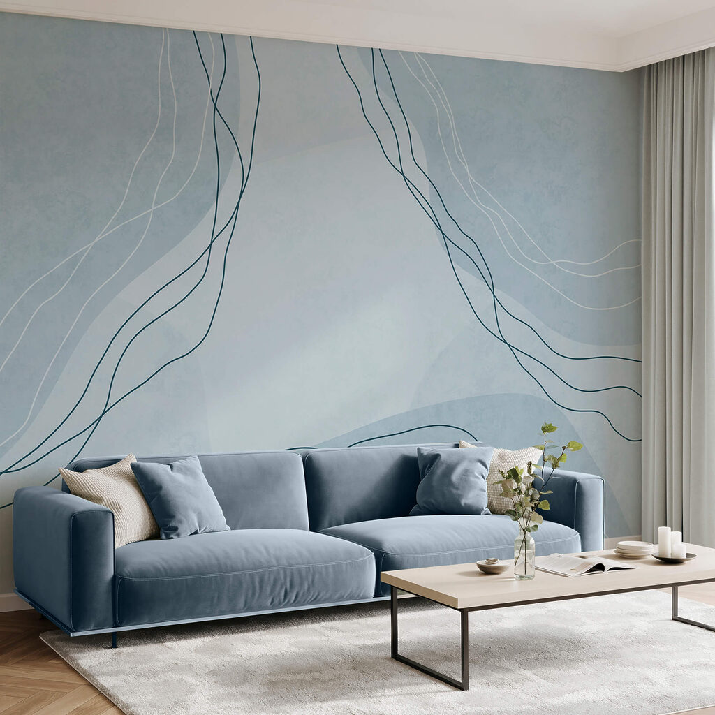 Modré a bílé pozadí s čarami