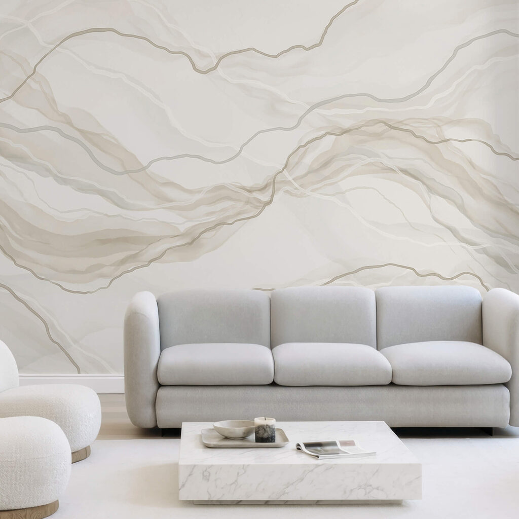 Bílo-šedý mramorovaný povrch