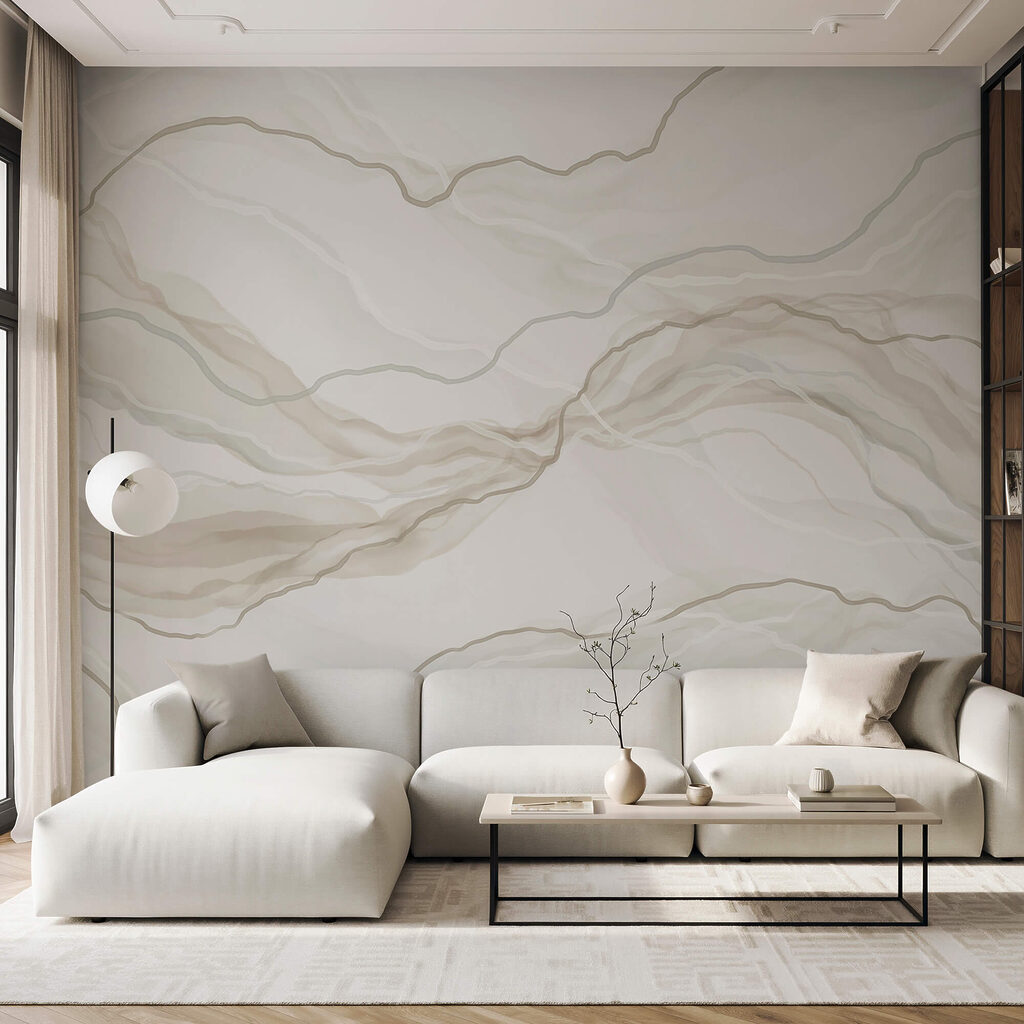 Bílo-šedý mramorovaný povrch