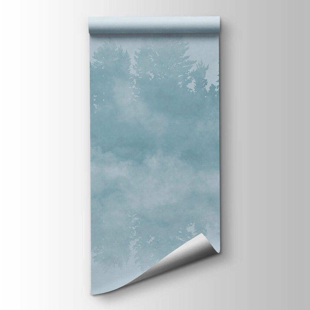 Cloud of smoke and trees