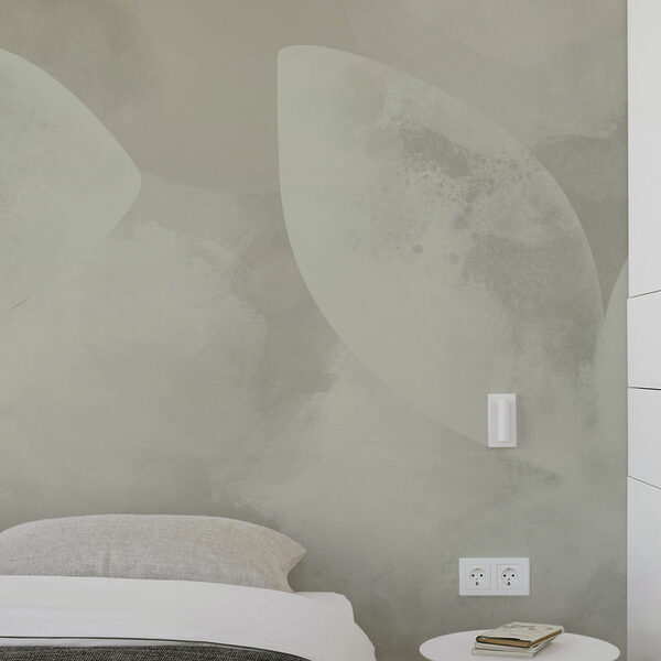 Bílý květinový vzor