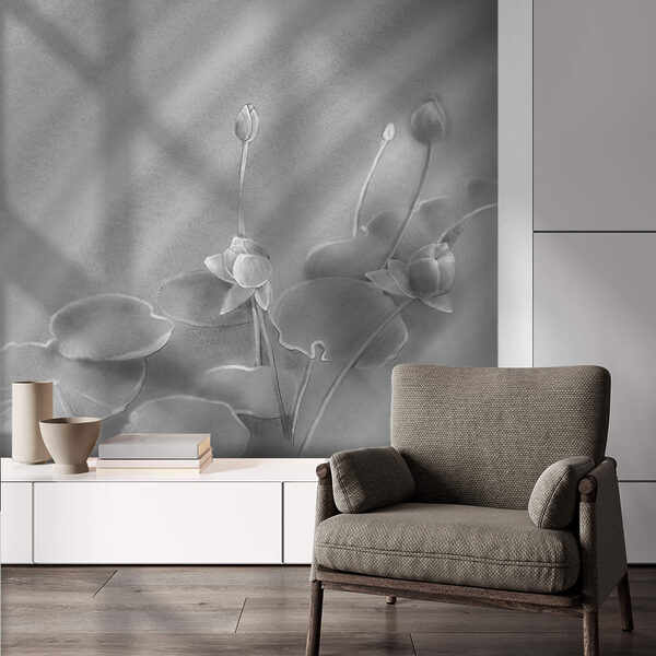 Klidná scéna s lekníny zachycená v celé své kráse