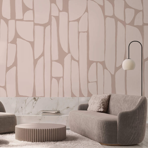 Vzor z bílých a růžových tvarů