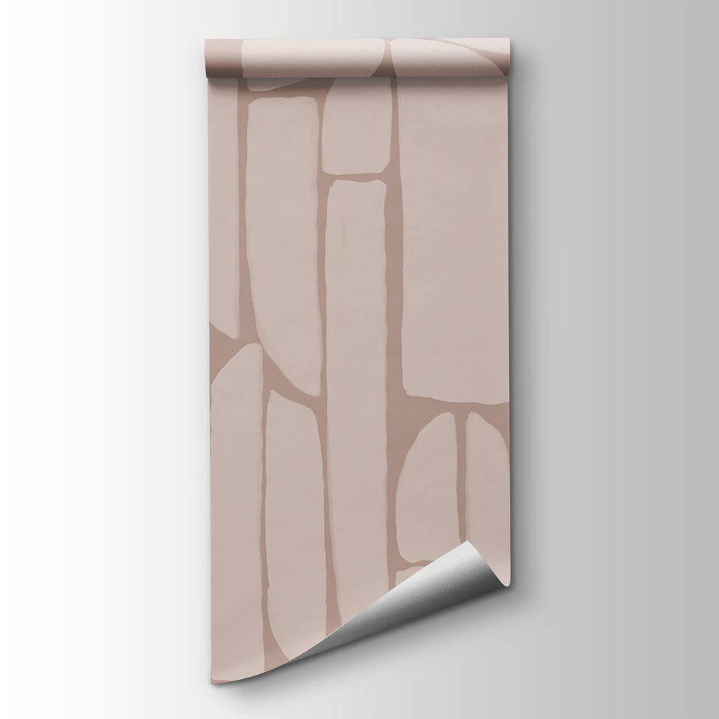 Pattern of white and pink shapes