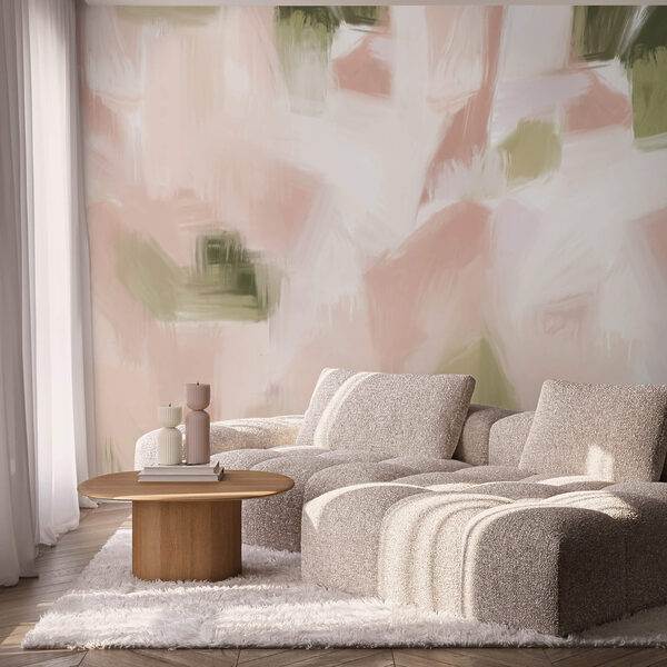 Abstraktní odstíny v jemných pastelových tónech