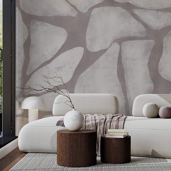 Šedá a bílá skalní stěna