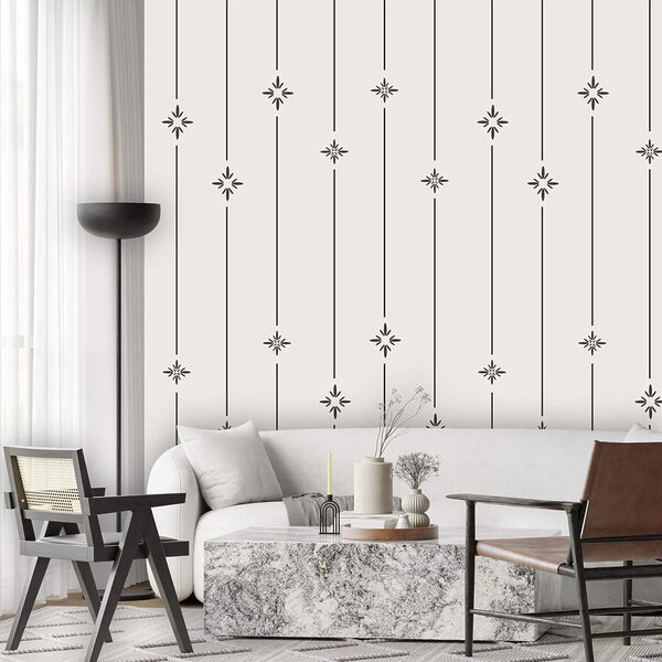 Fototapeta Vzor hvězd a čar