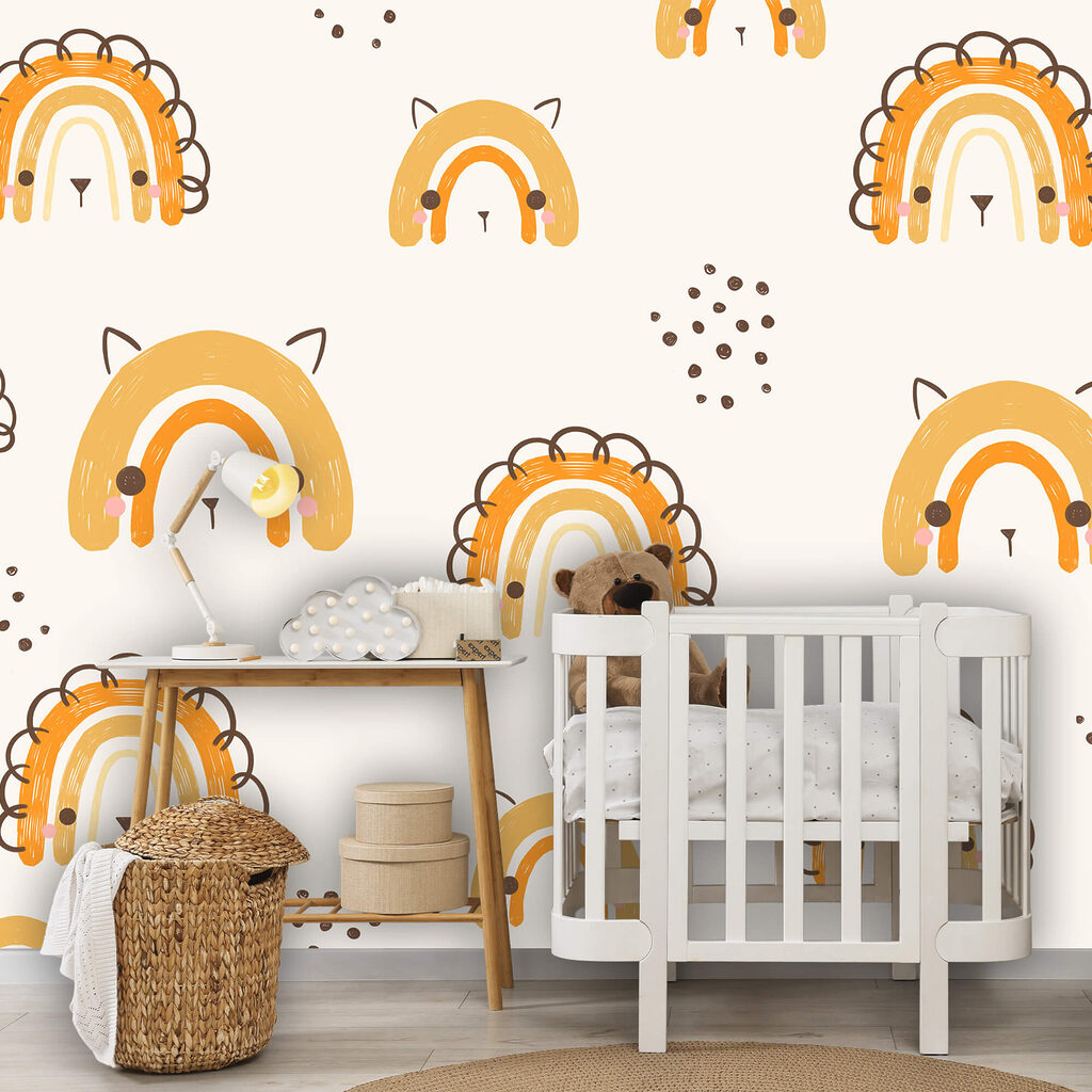 Vzor s kreslenými zvířátky