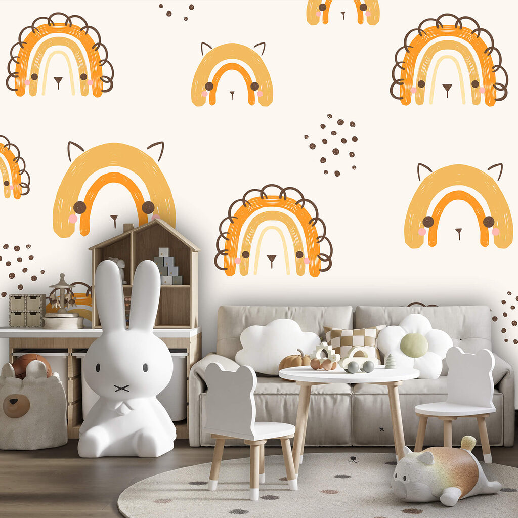 Vzor s kreslenými zvířátky