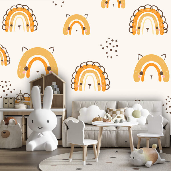 Vzor s kreslenými zvířátky