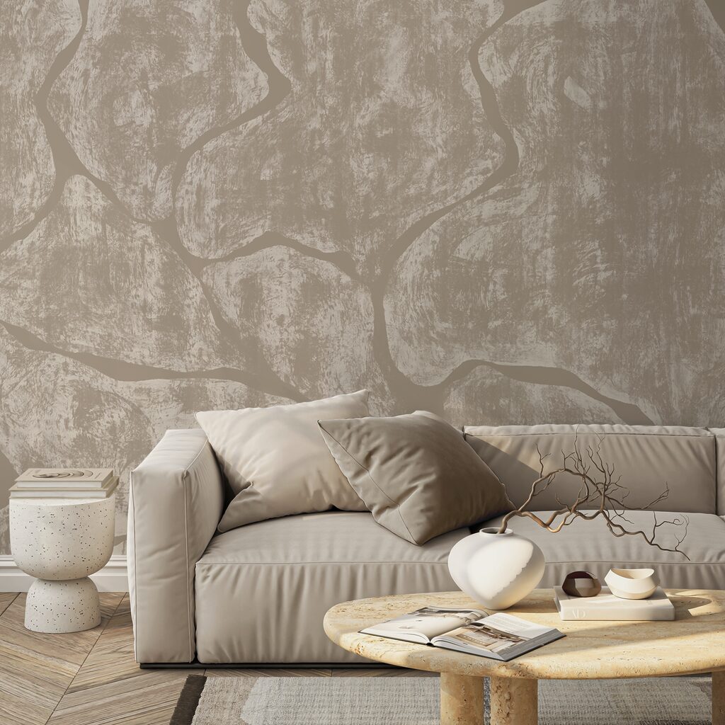 Organický vzor v tlumených barvách
