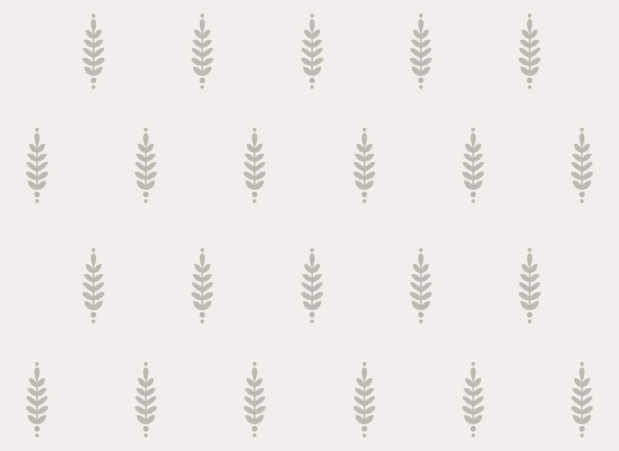 Pattern of leaves on a white background