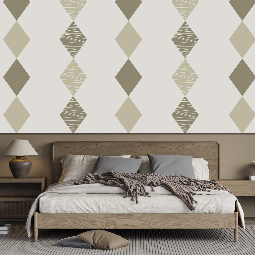 Vzor z kosočtverců na bílém pozadí