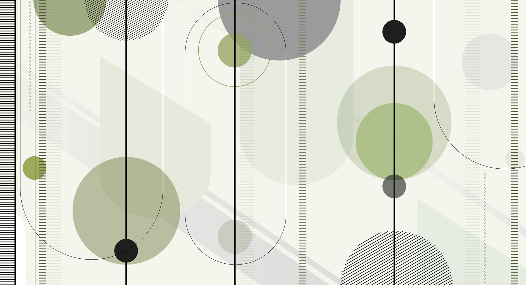 Geometric design in calming colors