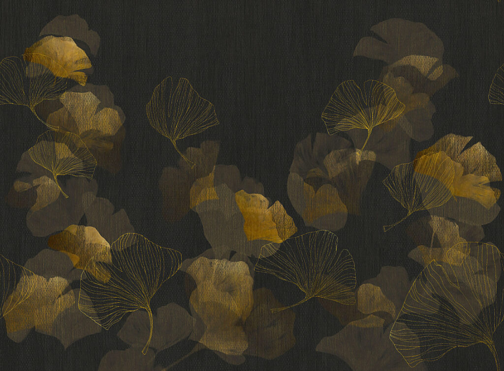 Elegant leaves on a dark background Elegant leaves on a dark background