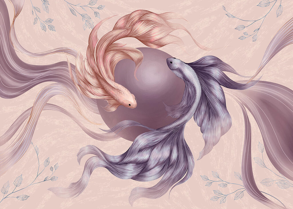 Group of fish with long tail