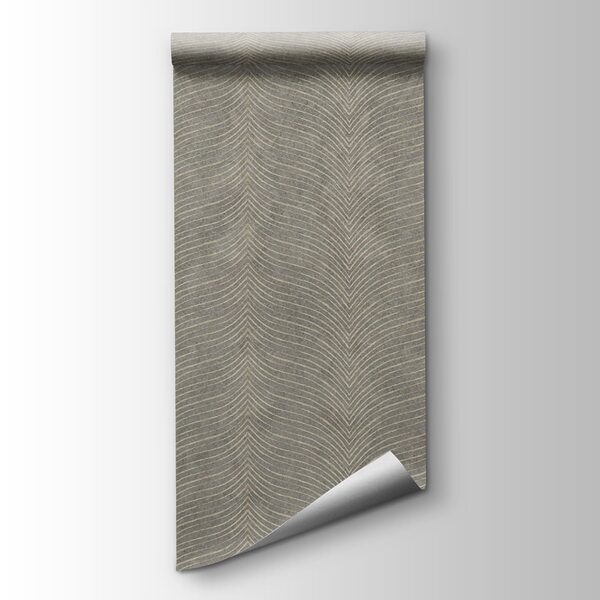 Grey fabric with white lines