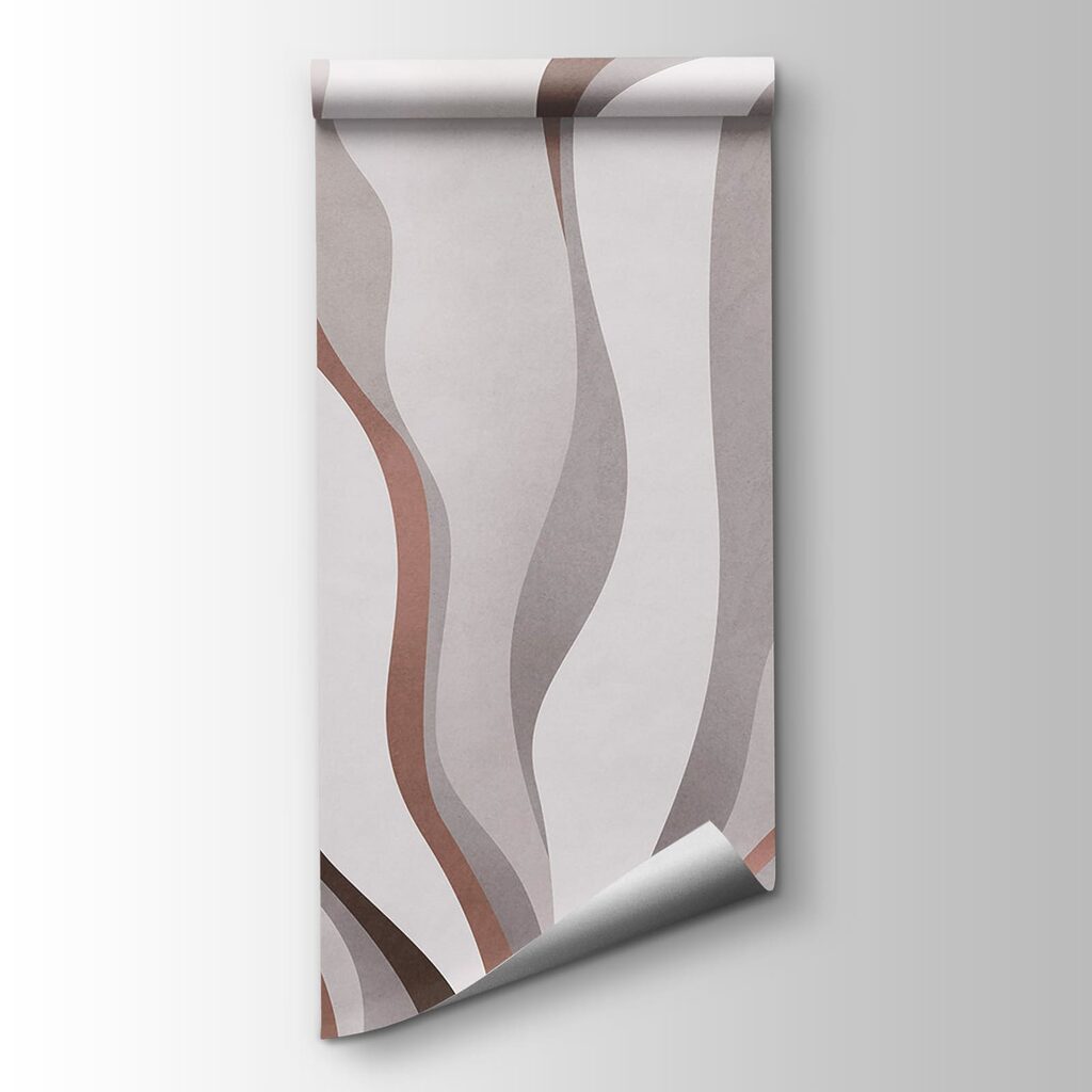 White and brown wavy pattern