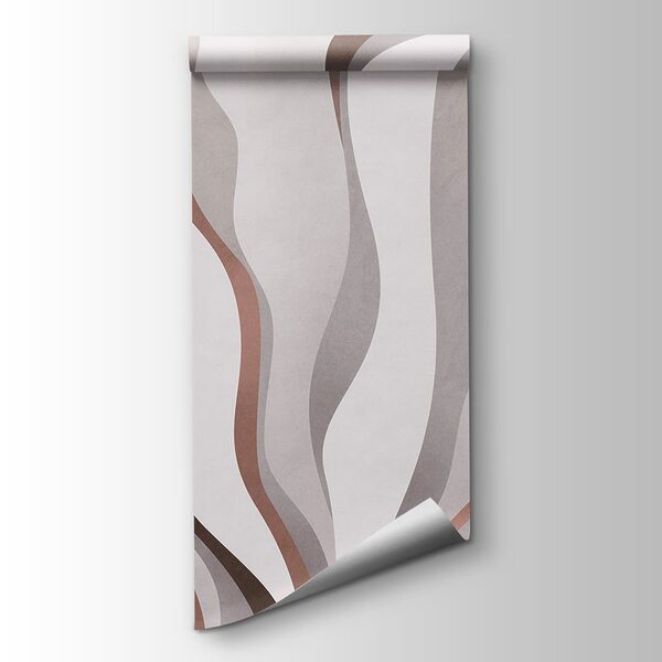White and brown wavy pattern