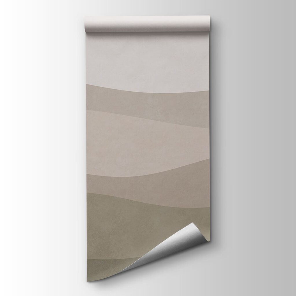 White and grey background with waves
