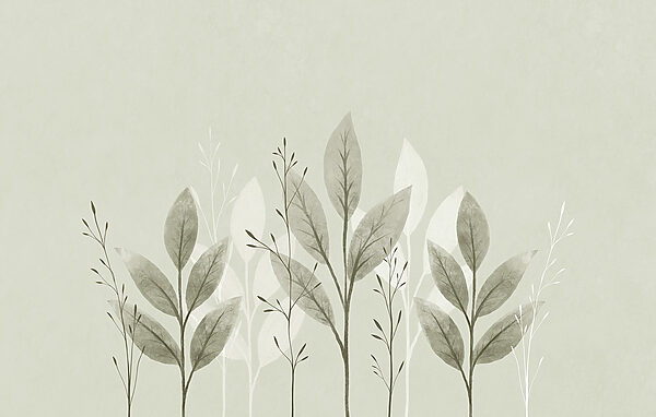 - Serene leaves on a soft background - Serene leaves on a soft background