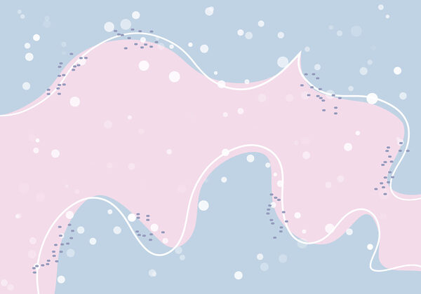 Pink and white liquid with white dots