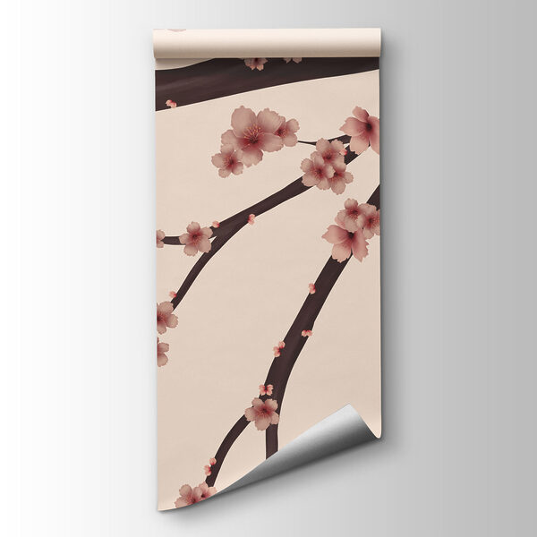 Tree branch with pink flowers Tree branch with pink flowers