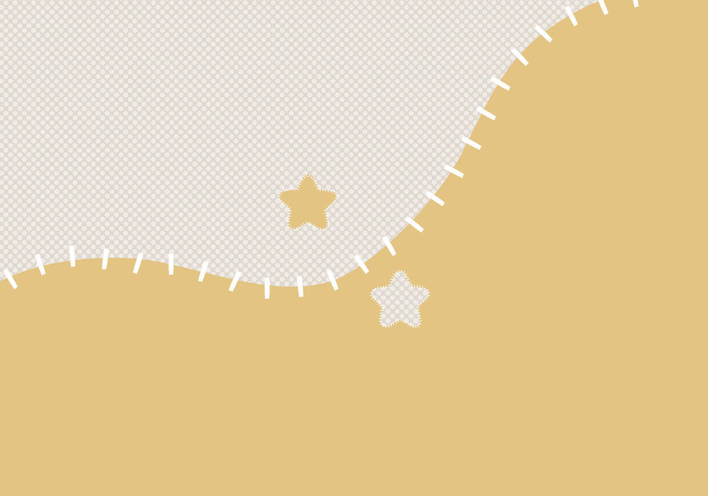 White and yellow fabric with stars