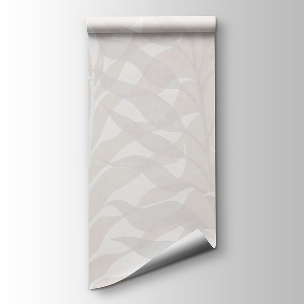 White and gray leaf pattern White and gray leaf pattern