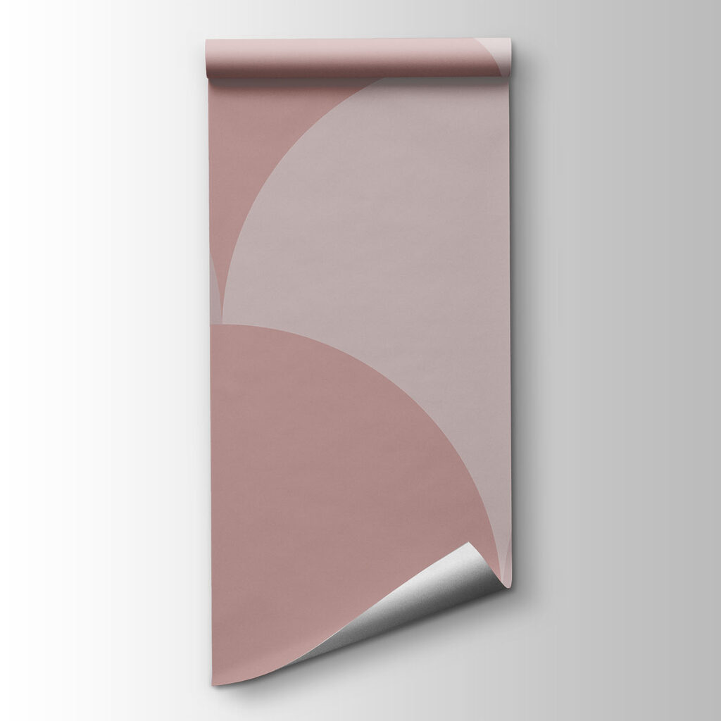 Pattern of circles in pink and grey Pattern of circles in pink and grey