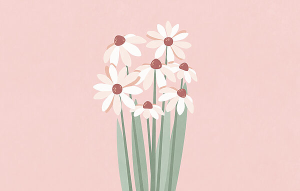 Group of white flowers Group of white flowers