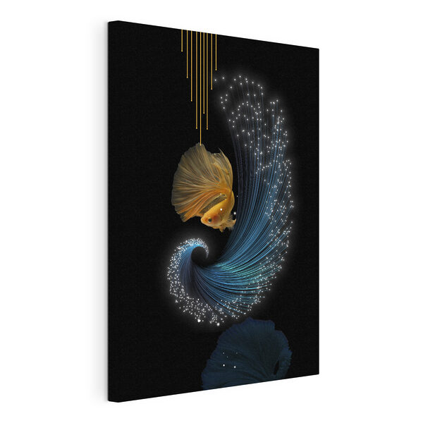 Betta fish zdobená třpytivým světlem Obraz Betta fish zdobená třpytivým světlem