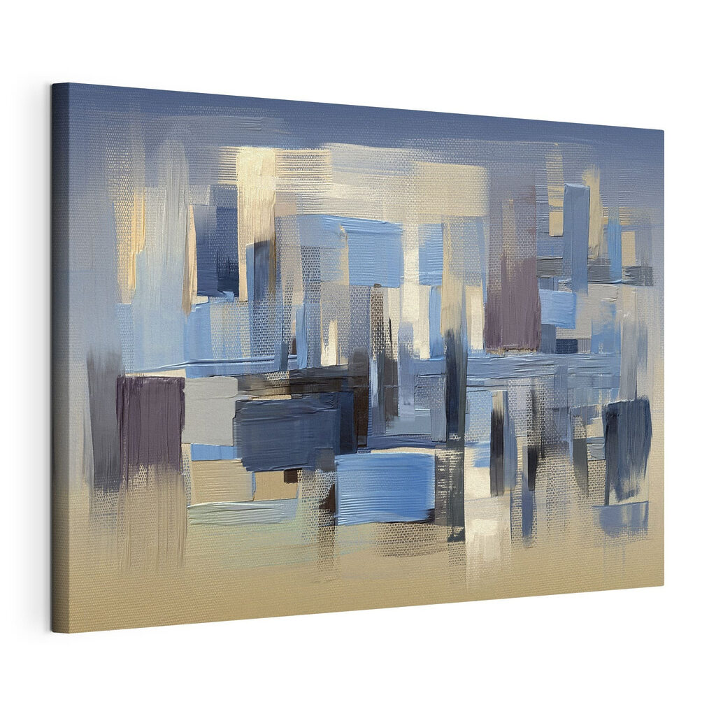 A painting of a city A painting of a city