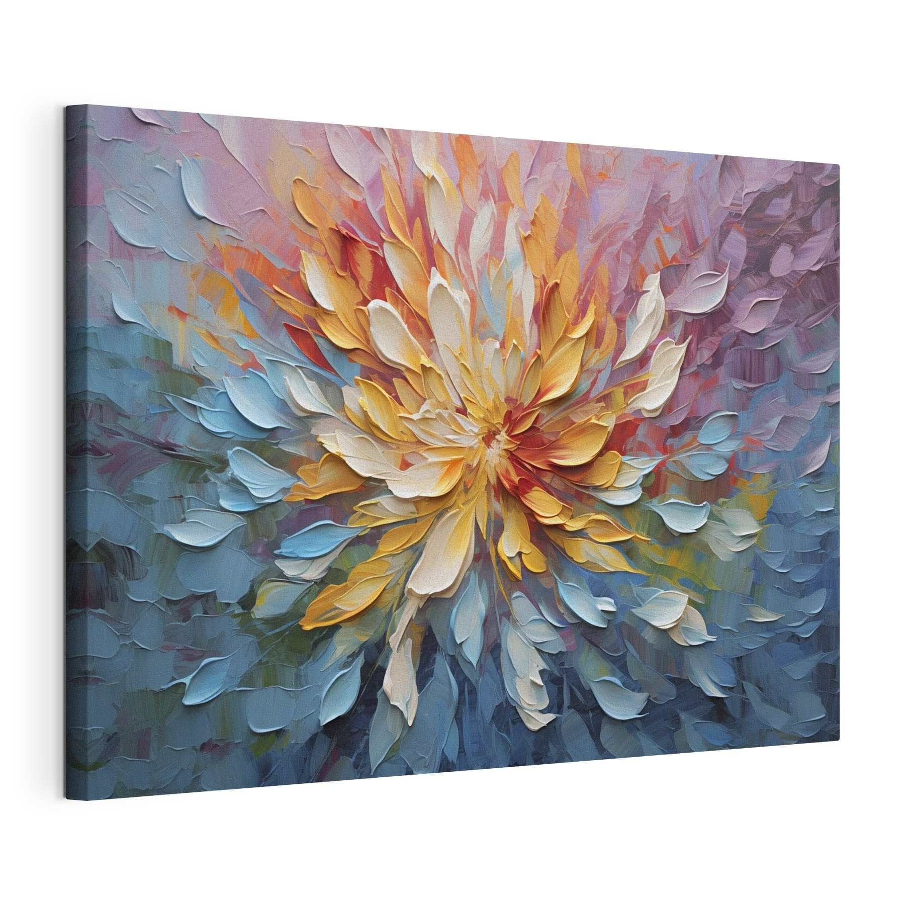 A painting of a flower A painting of a flower