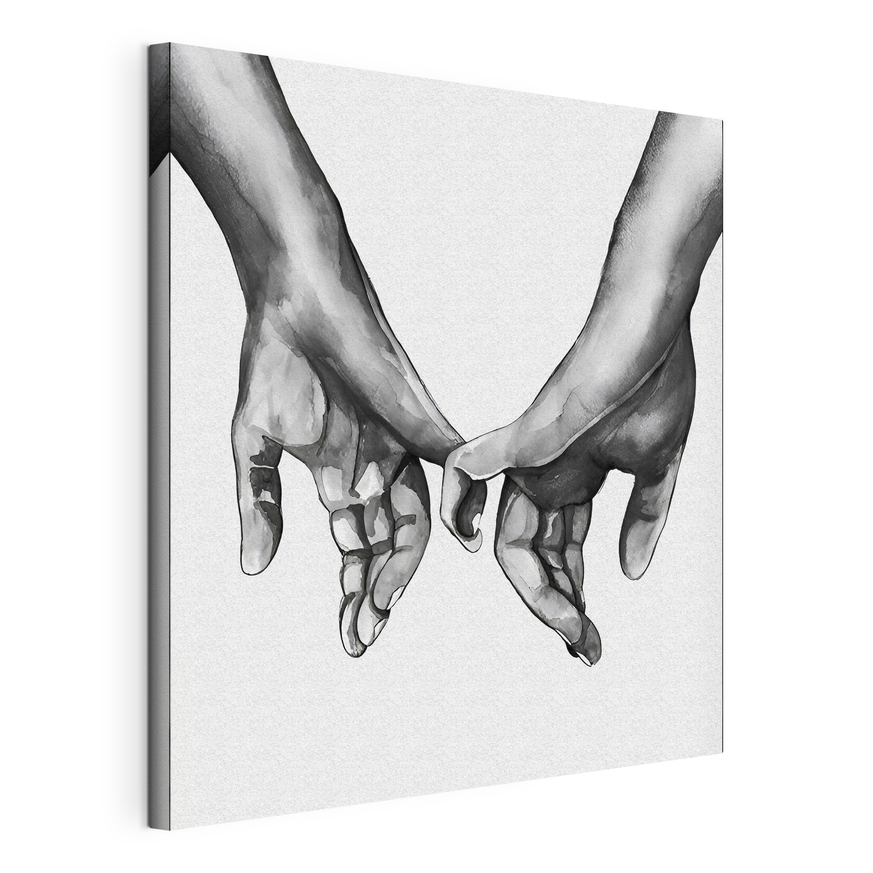A drawing of two hands holding each other A drawing of two hands holding each other