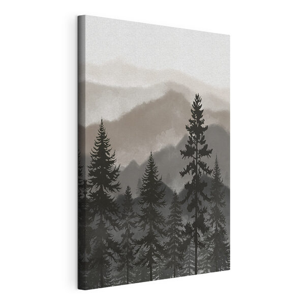 A group of trees in a forest