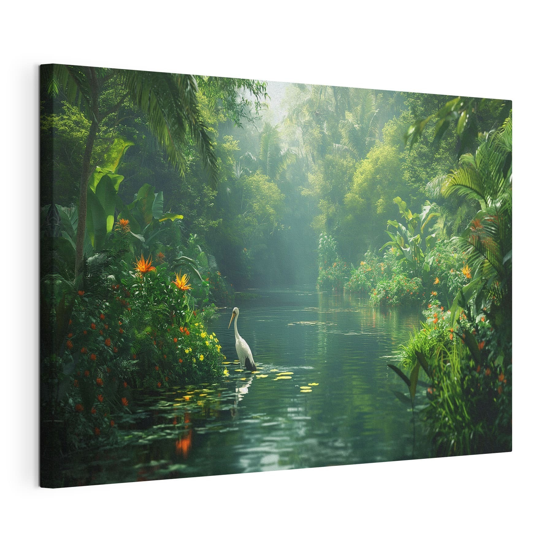 A bird in a river A bird in a river