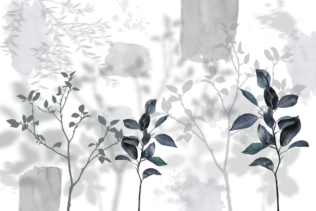 Group of leaves and branches