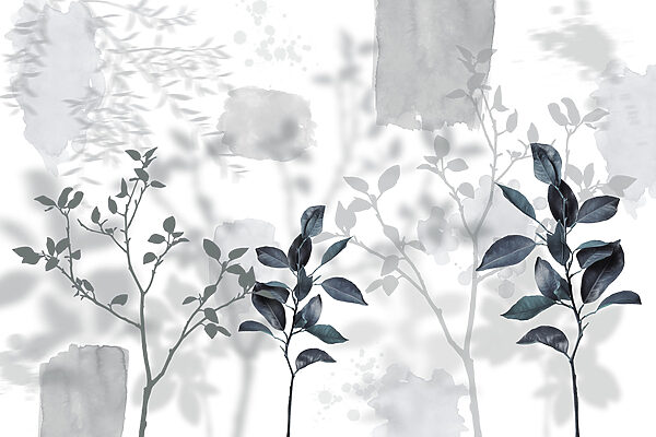 Group of leaves and branches