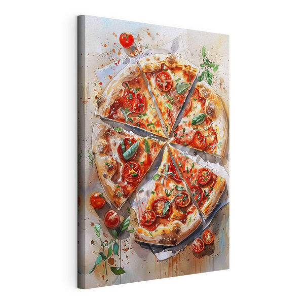 Obraz Obraz Akvarel pizzy (Katalogové číslo: s39704)