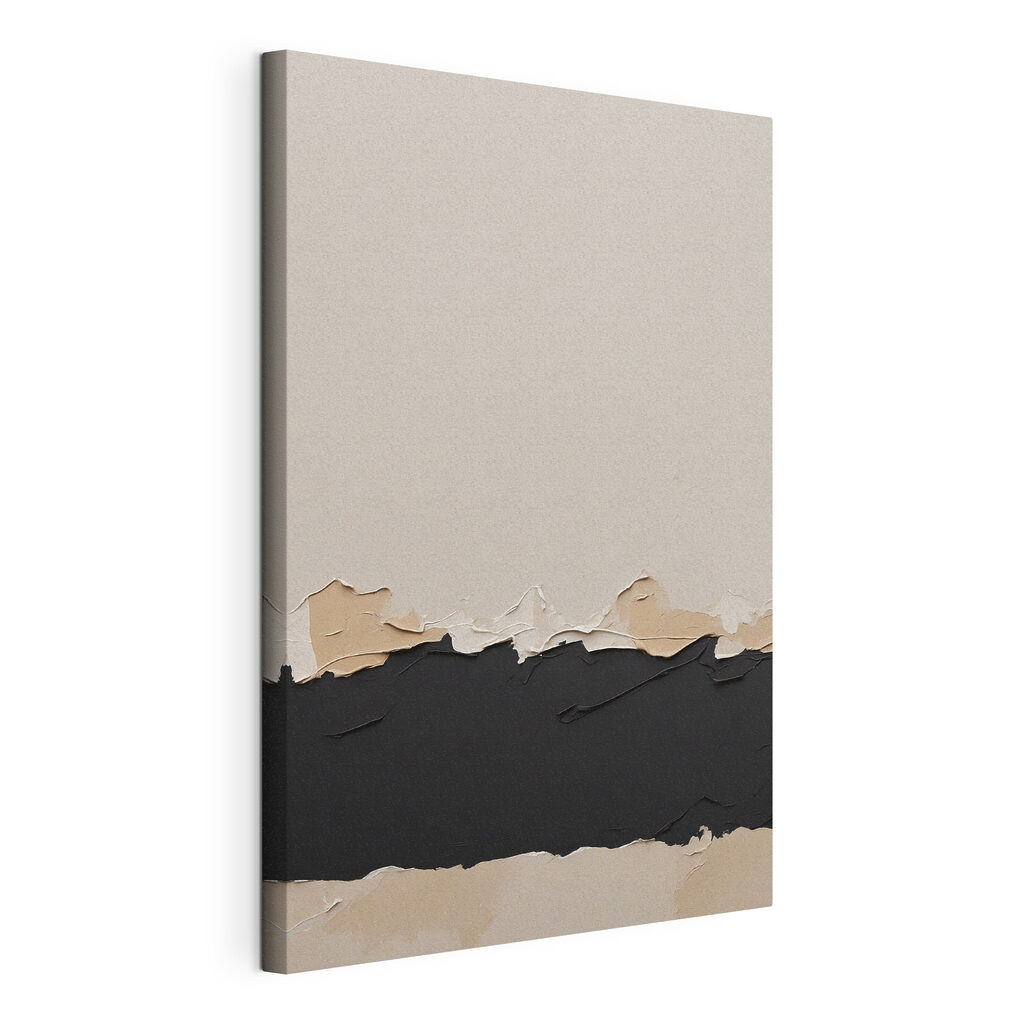 White and black wall